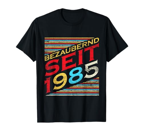 Bezaubernd seit 1985 Frauen Frau Geschenk zum 36. Geburtstag T-Shirt Bezaubernd seit 1985 Frauen Frau Geschenk zum 36. Geburtstag T-Shirt von Jahre Geburtstag Geschenk Jahrestag Frauen Ehefrau
