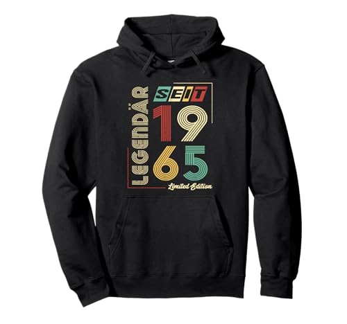 Geburtstag Frauen Männer Jahrgang 1965 Vintage Retro Pullover Hoodie von Jahrgang 1965 Vintage Retro Geburtstag Frau Mann
