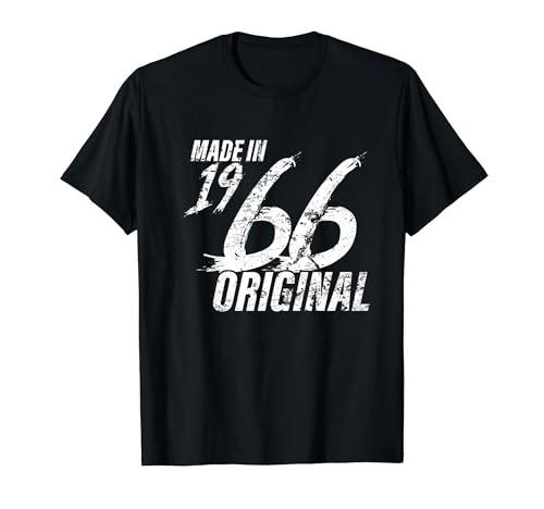Made In 1966 Geburtsjahr 1966 Geburtstag Damen Herren T-Shirt von Jahrgang 1966 Geburtstagsgeschenke Männer Frauen