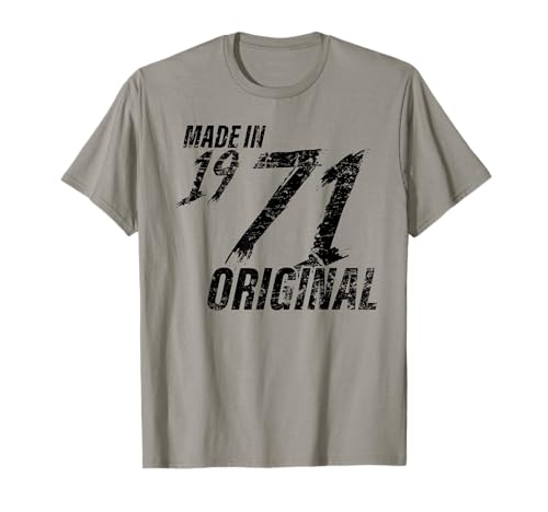 Made In 1971 Geburtsjahr 1971 Geburtstag Damen Herren T-Shirt von Jahrgang 1971 Geburtstagsgeschenke Männer Frauen