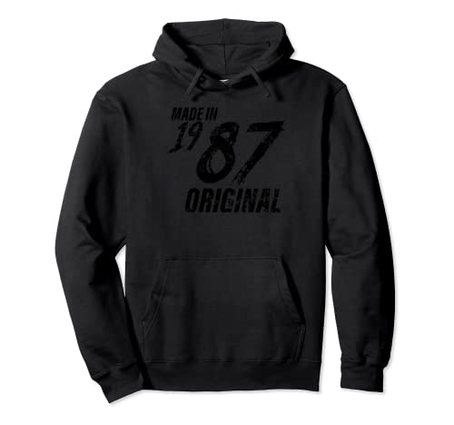 Made In 1987 Geburtsjahr 1987 Geburtstag Damen Herren Pullover Hoodie von Jahrgang 1987 Geburtstagsgeschenke Männer Frauen