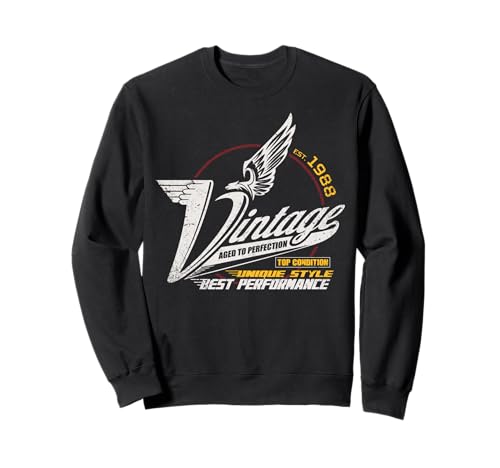 Vintage 1988 Geburtstag Jahrgang 1988 Männer Frauen Sweatshirt Vintage 1988 Geburtstag Jahrgang 1988 Männer Frauen Sweatshirt von Jahrgang 1988 Geburtstagsgeschenke Männer Frauen