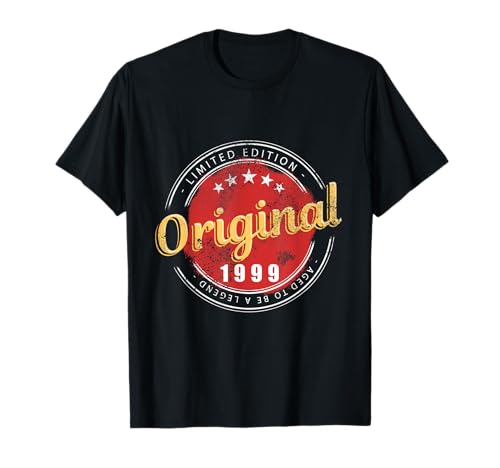 Geburtsjahr 1999 Original 1999 Geburtstag Männer Frauen T-Shirt von Jahrgang 1999 Geburtstagsgeschenke Männer Frauen