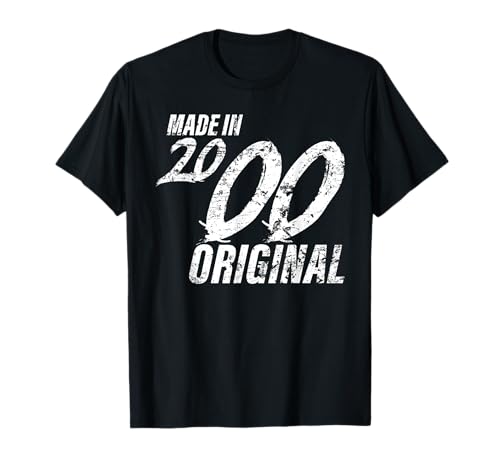 Made In 2000 Geburtsjahr 2000 Geburtstag Damen Herren T-Shirt von Jahrgang 2000 Geburtstagsgeschenke Männer Frauen