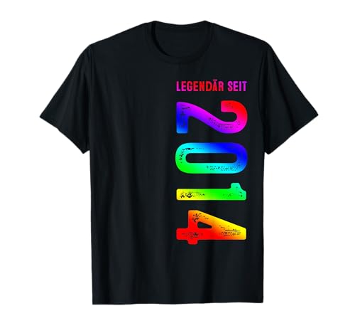 10 Birthday Party Years Men Boy Girl, Legendär Seit 2014 T-Shirt von Jahrgang 2014 Geburtstag 10 Jahre Geschenkidee