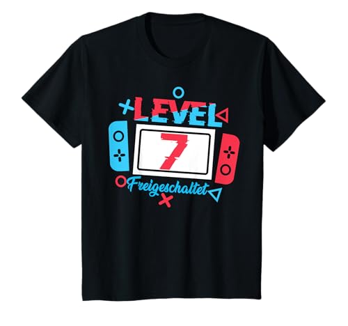 Kinder Level 7 Geburtstag Shirt Junge 7 Jahre alt Videospiele T-Shirt Kinder Level 7 Geburtstag Shirt Junge 7 Jahre alt Videospiele T-Shirt von Jahrgang Gamer 7 Geburtstag Junge