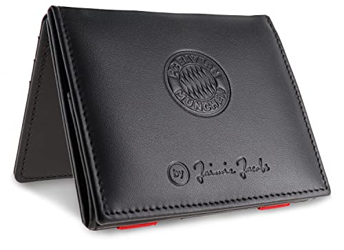 Jaimie Jacobs Flap Boy FC Bayern München Edition Magic Wallet aus Leder (Mit Münzfach) von Jaimie Jacobs