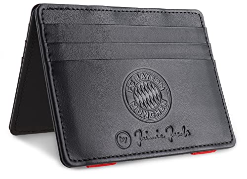 Jaimie Jacobs Flap Boy FC Bayern München Edition Magic Wallet aus Leder (Ohne Münzfach) von Jaimie Jacobs