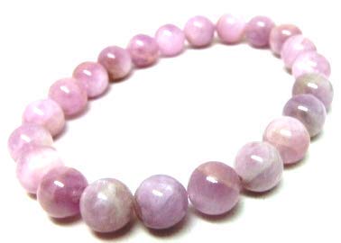Jaipur Gems Mart Natürliche AAA Rosa Kunzit Armband Stretch-Armband | 7-7,5? Kunzite Armband Edelstein-Armband | Unisex-Armband | 12mm runde Form Perlen | Männer Perlen Armband von Jaipur Gems Mart