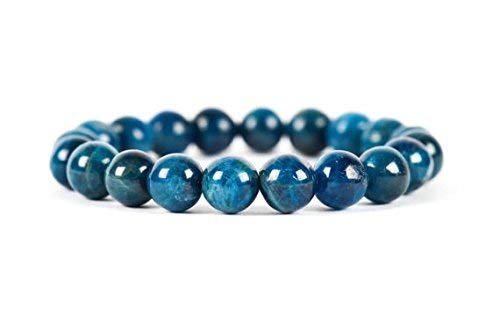 Jaipur Gems Mart Natürliches AAA Neon Blau Apatit-Armband Stretch-Armband | 7-7.5” Apatit-Armband Edelstein-Armband | Unisex-Armband | 12mm runde Form Perlen | Männer Perlen Armband Jaipur Gems Mart Natürliches AAA Neon Blau Apatit-Armband Stretch-Armband | 7-7.5” Apatit-Armband Edelstein-Armband | Unisex-Armband | 12mm runde Form Perlen | Männer Perlen Armband von Jaipur Gems Mart