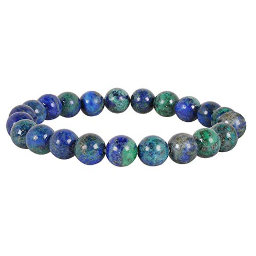 Natürliche AAA Chrysokoll-Armband Stretch-Armband | 7-7,5? Chrysokoll-Armband Edelstein-Armband Länge | Unisex-Armband | 6mm runde Form Perlen | Männer Perlen Armband Natürliche AAA Chrysokoll-Armband Stretch-Armband | 7-7,5? Chrysokoll-Armband Edelstein-Armband Länge | Unisex-Armband | 6mm runde Form Perlen | Männer Perlen Armband von Jaipur Gems Mart