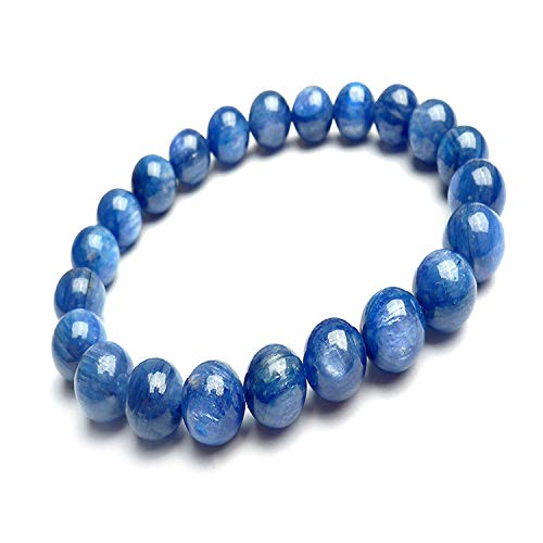 Natürliche AAA Kyanite Stretch-Armband | 7-7.5” Länge Kyanite Edelstein-Armband | Unisex-Armband | 10mm runde Form Perlen | Stretch Fit-Armband | Männer Perlen Armband von Jaipur Gems Mart