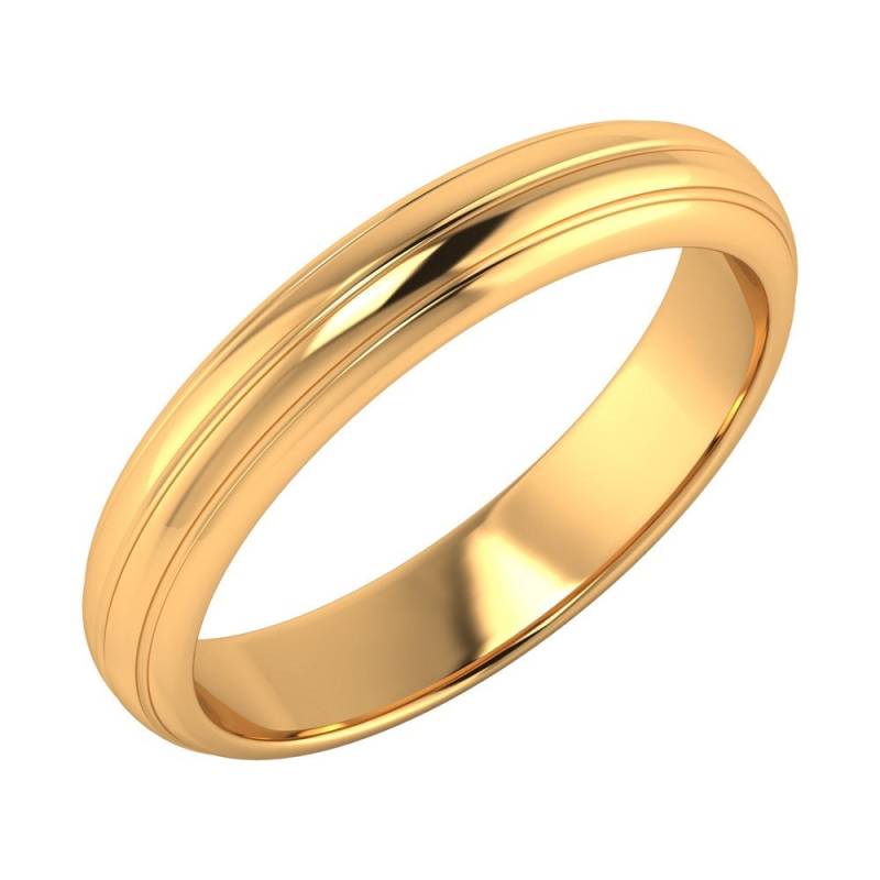 14K Gold Band Ring - 4.08 Mm Hochzeitsjubiläum von JaipurjewelsStore