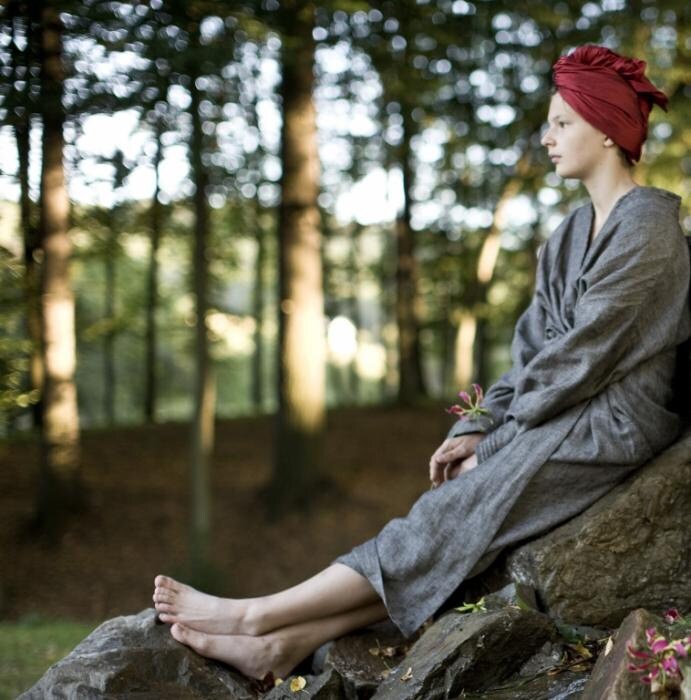 Natürliche Leinen Robe, Robe Für Sie, Graue Kimono Geschenk Natürliche Leinen Robe, Robe Für Sie, Graue Kimono Geschenk von JakSenLinenStore