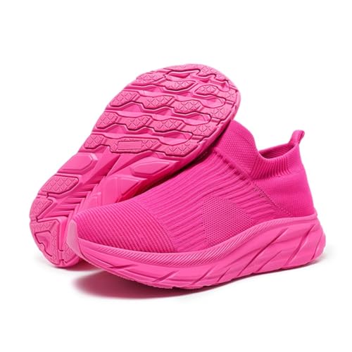 Jakcuz Cushioned Women Relieve Foot Pain Perfect Walking Office Formal Ladies Comfort Breathable Workout Gym Shoes with Arch Support Plantar Fasciitis Pink Shoes von Jakcuz