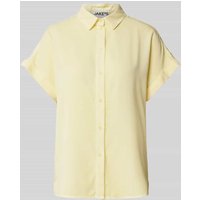 Jake*s Casual Bluse mit Kappärmeln in Pastellgelb, Größe 36 von Jake*s Casual