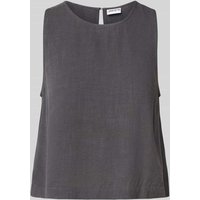 Jake*s Casual Crop Top mit Rundhalsausschnitt in Dunkelgrau, Größe 38 von Jake*s Casual