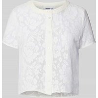 Jake*s Casual Hemdbluse mit Knopfleiste in Offwhite, Größe 42 von Jake*s Casual