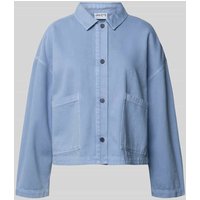 Jake*s Casual Jacke mit Knopfleiste in Bleu, Größe 34 Jake*s Casual Jacke mit Knopfleiste in Bleu, Größe 34 von Jake*s Casual