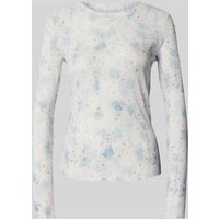 Jake*s Casual Longsleeve mit floralem Allover-Print in Offwhite, Größe 44 von Jake*s Casual