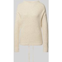 Jake*s Casual Oversized Strickpullover mit gerippten Abschlüssen in Ecru, Größe XL von Jake*s Casual