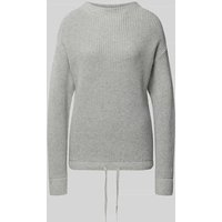 Jake*s Casual Oversized Strickpullover mit gerippten Abschlüssen in Silber Melange, Größe S Jake*s Casual Oversized Strickpullover mit gerippten Abschlüssen in Silber Melange, Größe S von Jake*s Casual