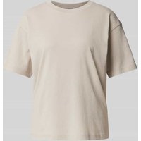 Jake*s Casual Oversized T-Shirt mit überschnittenen Schultern in Hellgrau, Größe XS von Jake*s Casual