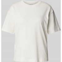 Jake*s Casual Oversized T-Shirt mit überschnittenen Schultern in Offwhite, Größe L von Jake*s Casual