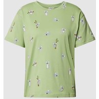 Jake*s Casual Pyjama-Oberteil mit Allover-Motiv-Print in Hellgruen, Größe S von Jake*s Casual