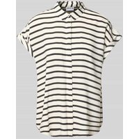 Jake*s Casual Regular Fit Bluse mit Kappärmeln in Marine, Größe 46 von Jake*s Casual