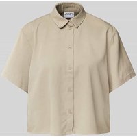 Jake*s Casual Regular Fit Bluse mit durchgehender Knopfleiste in Mud, Größe 46 von Jake*s Casual