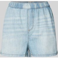 Jake*s Casual Regular Fit Jeansshorts mit elastischem Bund in Hellblau Melange, Größe 34 von Jake*s Casual