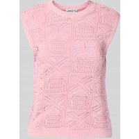 Jake*s Casual Regular Fit Stricktop mit Crochet in Fuchsia, Größe XXL von Jake*s Casual