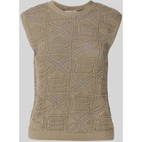 Jake*s Casual Regular Fit Stricktop mit Crochet in Lind, Größe XL von Jake*s Casual