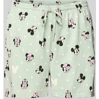 Jake*s Casual Relaxed Fit Pyjama-Shorts mit Tunnelzug in Mint, Größe XL von Jake*s Casual