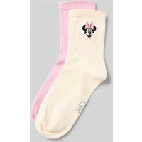Jake*s Casual Socken mit Motiv-Stitching im 2er-Pack in Offwhite, Größe 39-42 von Jake*s Casual