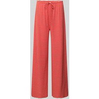 Jake*s Casual Straight Leg Pyjama-Hose mit Tunnelzug in Kirsche, Größe M von Jake*s Casual