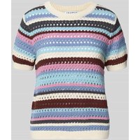 Jake*s Casual Strickshirt mit Lochmuster in Bleu, Größe XL Jake*s Casual Strickshirt mit Lochmuster in Bleu, Größe XL von Jake*s Casual