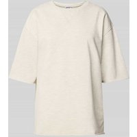 Jake*s Casual Sweatshirt mit 1/2-Arm und Rundhalsausschnitt in Hellgrau Melange, Größe XXL von Jake*s Casual