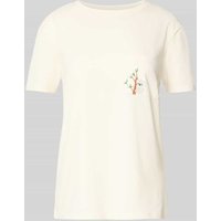 Jake*s Casual T-Shirt mit Brusttasche in Offwhite, Größe S von Jake*s Casual