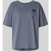 Jake*s Casual T-Shirt mit Motiv-Print in Jeansblau, Größe XXL von Jake*s Casual