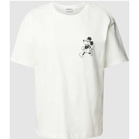 Jake*s Casual T-Shirt mit Motiv-Print in Offwhite, Größe M von Jake*s Casual