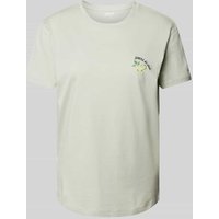 Jake*s Casual T-Shirt mit Statement-Stitching in Mint, Größe XXL von Jake*s Casual