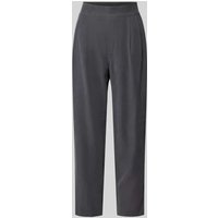 Jake*s Casual Tapered Fit Stoffhose mit Bundfalten in Dunkelgrau, Größe 40 von Jake*s Casual