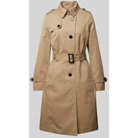 Jake*s Casual Trenchcoat mit Gürtel und Ärmelriegeln in Sand, Größe 36 von Jake*s Casual