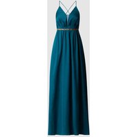 Jake*s Cocktail Abendkleid aus Satin in Smaragd, Größe 32 von Jake*s Cocktail
