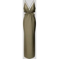 Jake*s Cocktail Abendkleid mit Knotendetail in Oliv, Größe 40 von Jake*s Cocktail