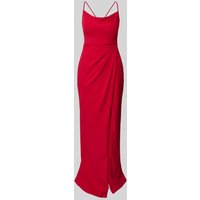 Jake*s Cocktail Abendkleid mit Wasserfall-Ausschnitt in Rot, Größe 32 von Jake*s Cocktail