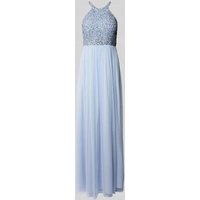 Jake*s Cocktail Abendkleid mit Zierstein- und Paillettenbesatz in Hellblau, Größe 38 Jake*s Cocktail Abendkleid mit Zierstein- und Paillettenbesatz in Hellblau, Größe 38 von Jake*s Cocktail