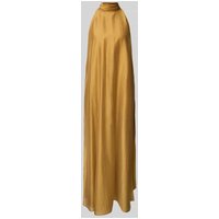 Jake*s Cocktail Cocktailkleid aus Lyocell-Mix mit Stehkragen in Senf, Größe 38 von Jake*s Cocktail